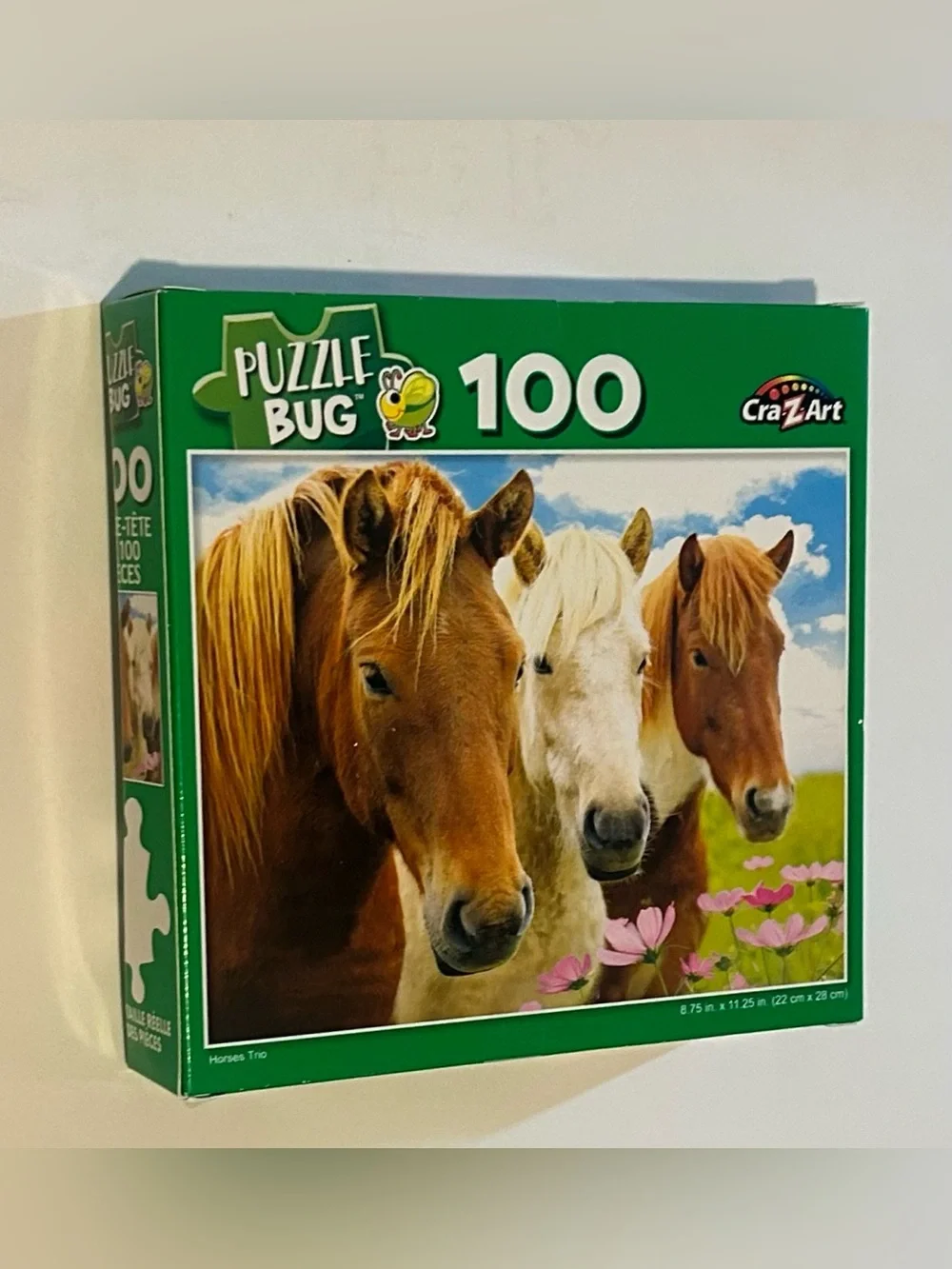 New “Horses Trio” Puzzle 100 Pieces 8.75” x 11.25” Puzzlebug Cra-Z-Art Horse
